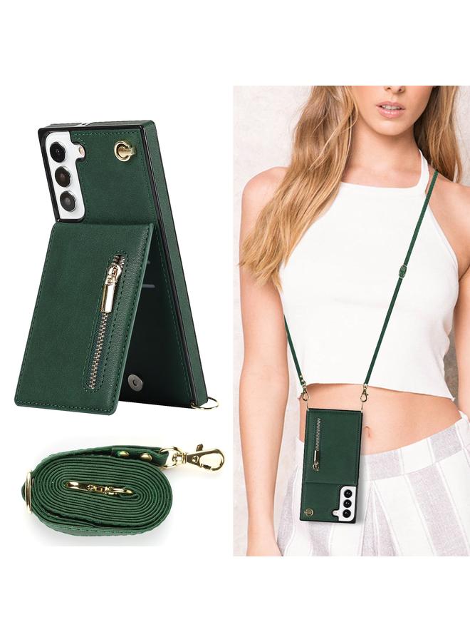 اس-توب جراب لهاتف Samsung Galaxy S21 FE 5G، جراب هاتف مربع الشكل مزود بسحاب وحقيبة لحمل البطاقات - Image 2