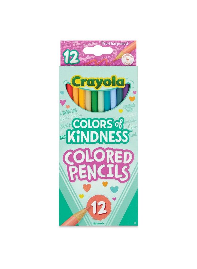 Crayola Colors Of Kindness Special Edition Colored Pencils School Supplies 12 Count Assorted Colors Beginner Child And Up - Image 2