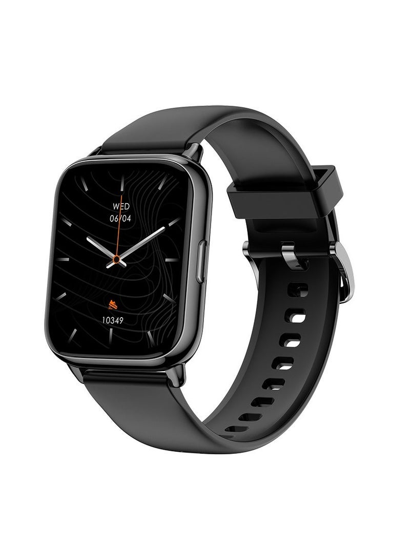 توتو Smart Watch 1.43-inch full touch screen with 280 mAh battery capacity BT Call Magnetic Charging Fitness Tracker IP68 Waterproof, Black - Image 1
