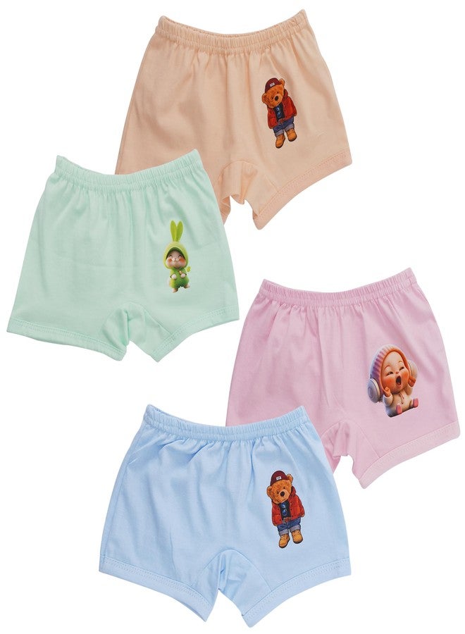 CUTE LANDINGS Unisex Baby Cotton Soft Breathable Regular Fit Panties| Underwear| Innerwear| Bloomer| Bottoms Combo (18-24 Months) Multicolour - Image 3