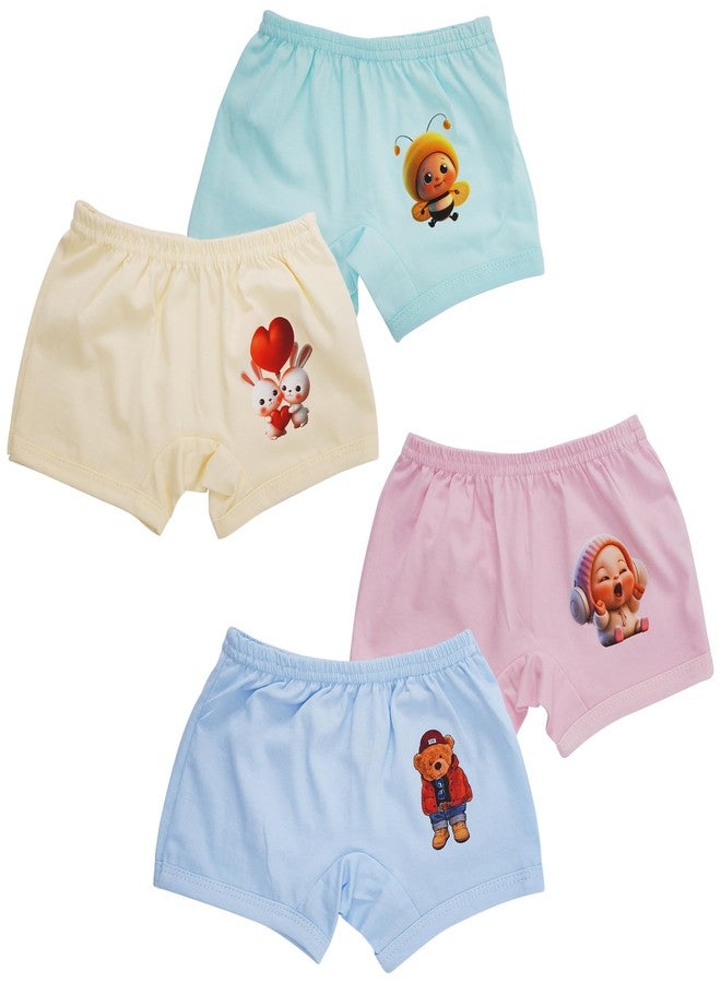 CUTE LANDINGS Unisex Baby Cotton Soft Breathable Regular Fit Panties| Underwear| Innerwear| Bloomer| Bottoms Combo (18-24 Months) Multicolour - Image 1