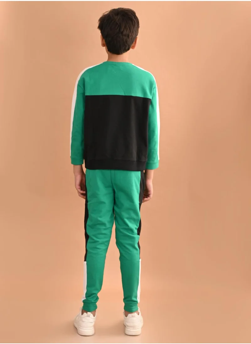 LILPICKS Solid Sweatshirt with Jogger Set