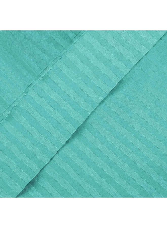 HOTEL COLLECTION TEAL BLUE Flat Sheet with Single Pillow Case 160x240 cm - Image 4