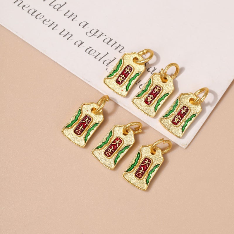 Lotus Gourd Charm for DIY Jewelry No. 8 peace and good luck 