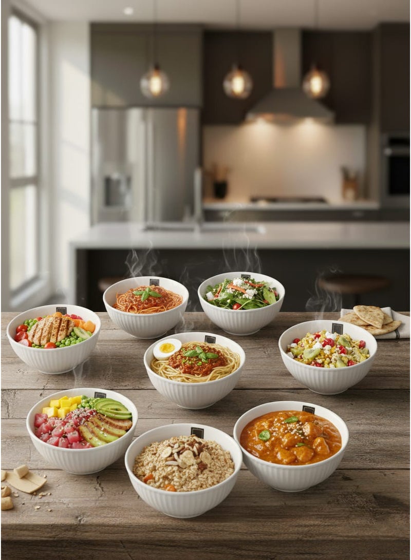 داني هوم وعاء حلوى سيراميكي مكون من 8 قطع، مقاس 12.2 سم - Image 4