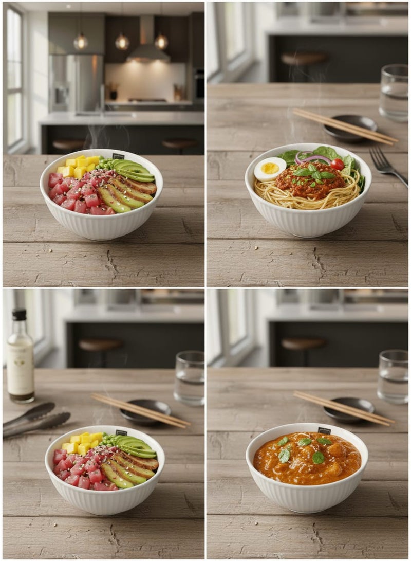 داني هوم وعاء حلوى سيراميكي مكون من 8 قطع، مقاس 12.2 سم - Image 5