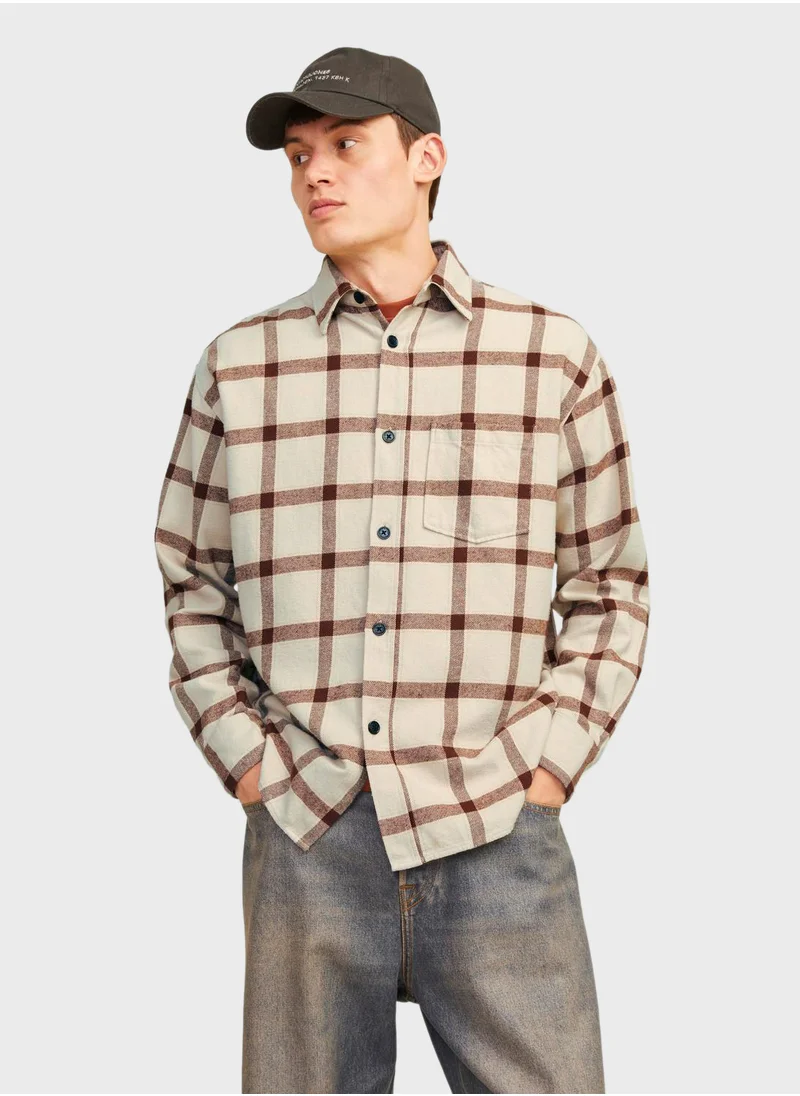 جاك اند جونز Checked Relaxed Fit Shirt