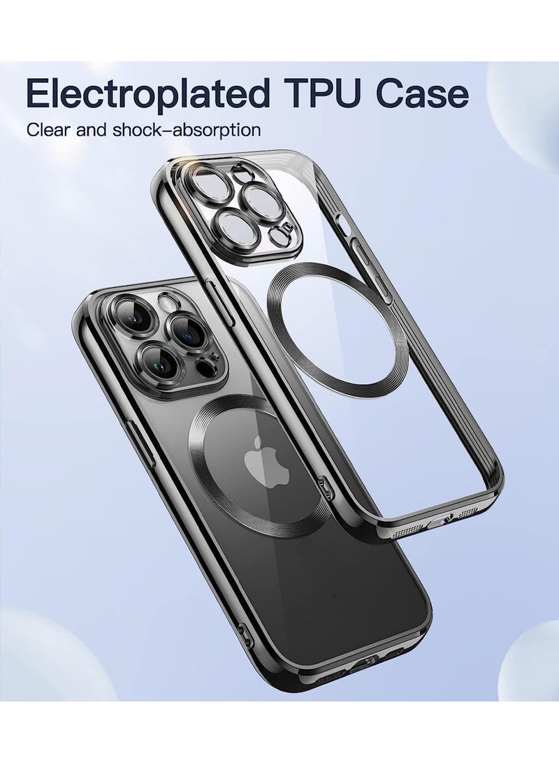 Captaintech Clear Magnetic iPhone 14 Pro Case (6.1") –Grade Protection, Full Camera Cover & Slim MagSafe Design