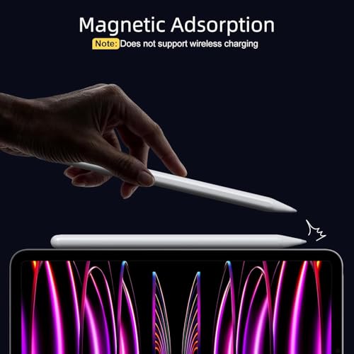 STRIFF iPad Pencil NO.1 Sales in US&EU,13 Mins Fast Charge Stylus Pen for iPad with Palm Rejection for 2018-2025 iPad Air 3/4/5/M2/M3, iPad mini 5/6, iPad 6/7/8/9/10/11, iPad Pro 11",12.9"&M4, White - Image 4
