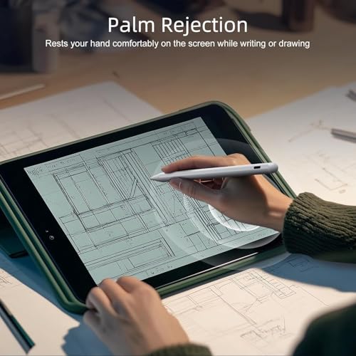 STRIFF iPad Pencil NO.1 Sales in US&EU,13 Mins Fast Charge Stylus Pen for iPad with Palm Rejection for 2018-2025 iPad Air 3/4/5/M2/M3, iPad mini 5/6, iPad 6/7/8/9/10/11, iPad Pro 11",12.9"&M4, White - Image 3