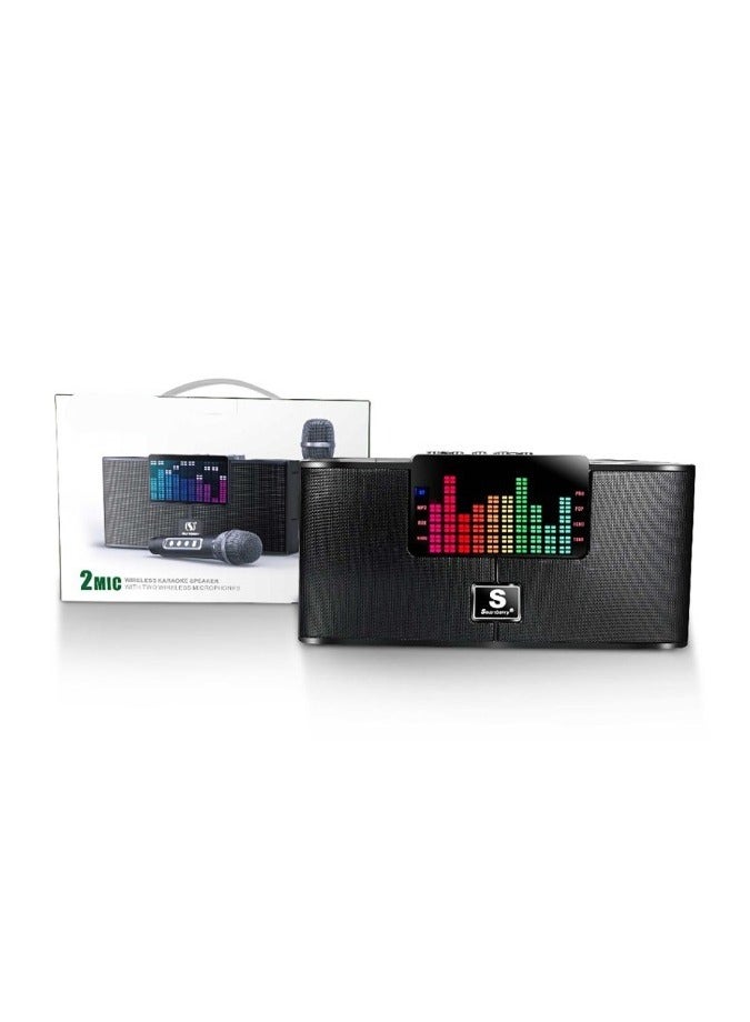 Smart Berry M25+ Portable Karaoke System with Dual Wireless Mics – High-Quality Bluetooth Speaker for Home & Events