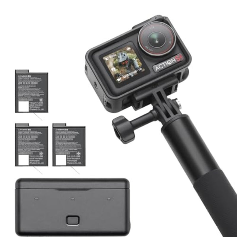 Osmo Action 5 Pro Adventure Combo, Action Camera, Bursting With 40MP of Action, 4K/120fps, 1/1.3″Sensor, Dual OLED Touchscreens, 47GB Built-in Storage, UAE Version, Official Warranty Support - Image 1