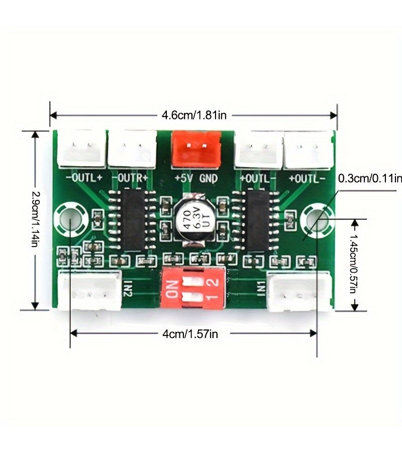 Mini XH A156 PAM8403 4 Channel Digital Audio Amplifier Board DC 5V 3W For Laptop Desktop Speakers - Image 2