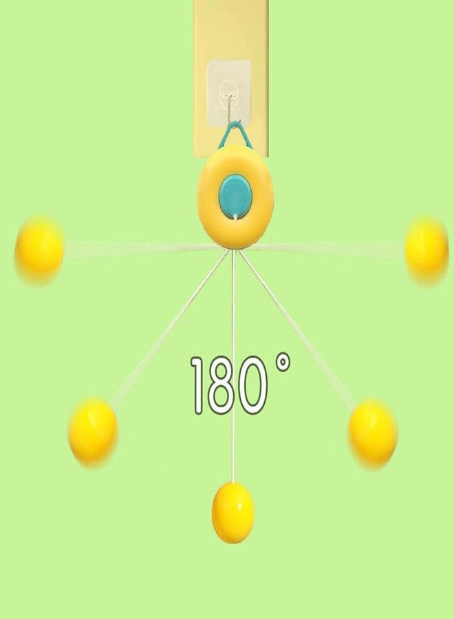 PIVOT Indoor Hanging Table Tennis Set for Kids, Table Tennis Self Training Game Set with 3 Ping Pong Balls & 1 Pair Paddle, Ping Pong Training Set Portable Adjustable Game for Kids - Multicolor - Image 5