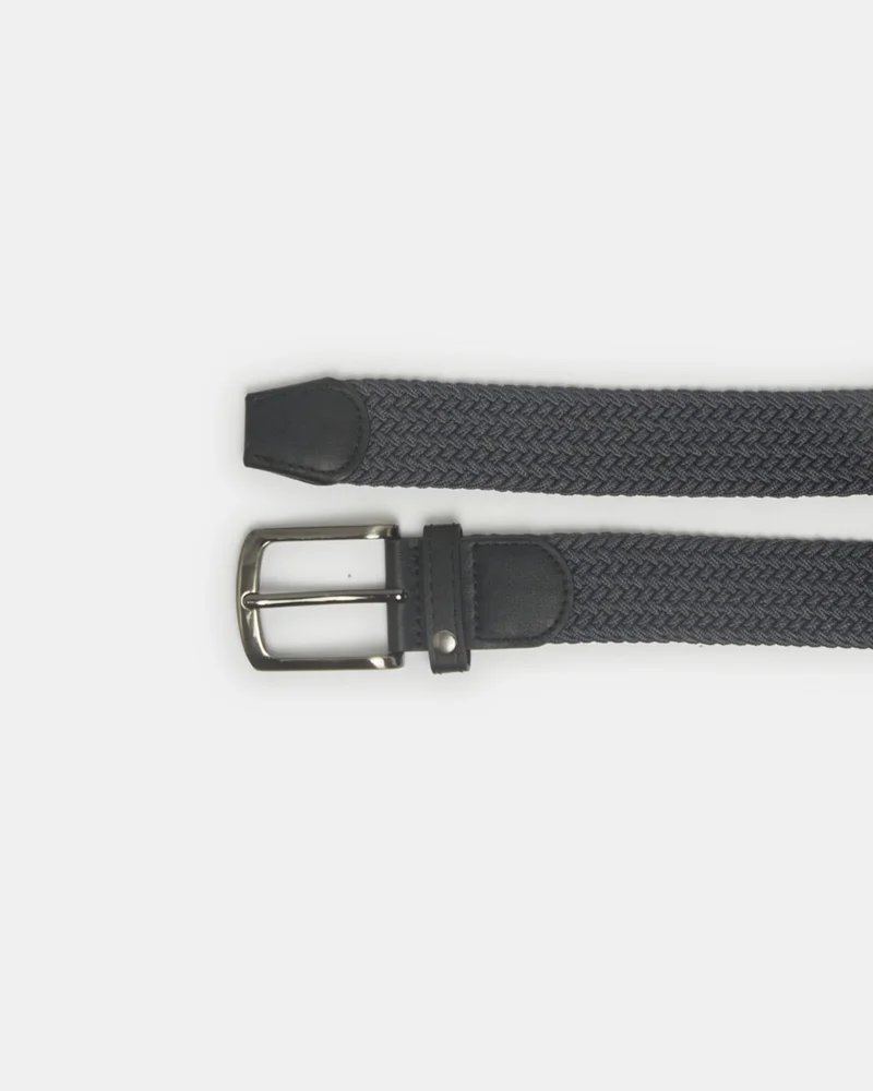 REDTAG Men Charcoal Elastic Belt