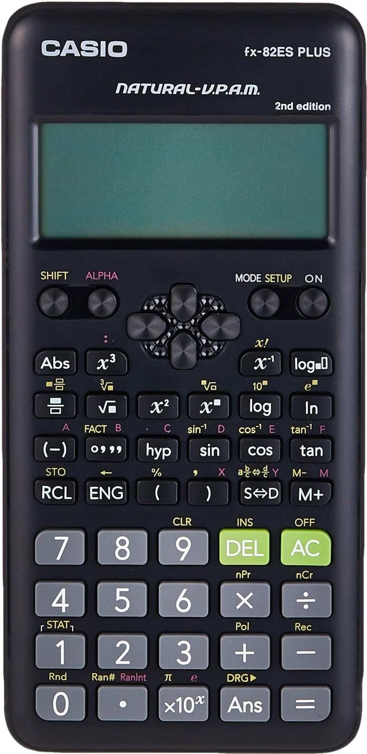 CASIO FX-82ES Plus Black Scientific Function Calculator 2nd Edition