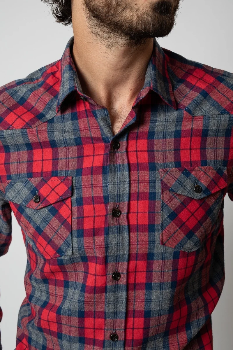 Jaqk Spirit Pio - Red Checkered Shirt