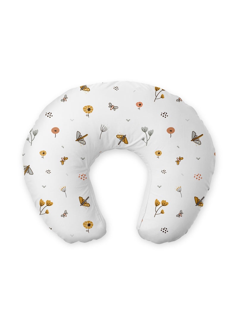 Hummingbird Baby Feeding Pillow – Soft Nursing Support Pillow with Butterfly Print