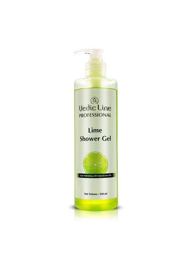 Vedic Line Vedicline Lime Shower Gel, Cleanses the Skin Deeply with Natural Lime Oils for Soft & Moisturized Skin, 500ml