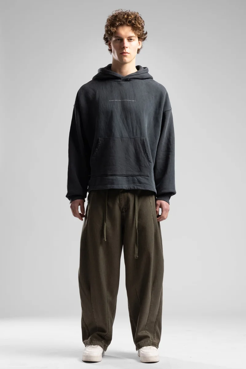 Catch Hooded Sweatshirt with Minimalist Text Detail