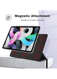 Rock Pow Magnetic Case For iPad Air 11 inch M3/M2 2025/2024 Gen iPad Air 11 Case/Case For iPad Air 5 10.9 inch 2022/Air 4 10.9 inch 2020 iPad Air 10.9 Case Slim Stand Convenient Magnetic Attachment Auto Sleep/Wake Slim Stand Cover for air 6th/air 7th 11inch 2025/2024,Air 5th/air 4th 10.9inch 2022/2020 Rebound Series  - Image 3