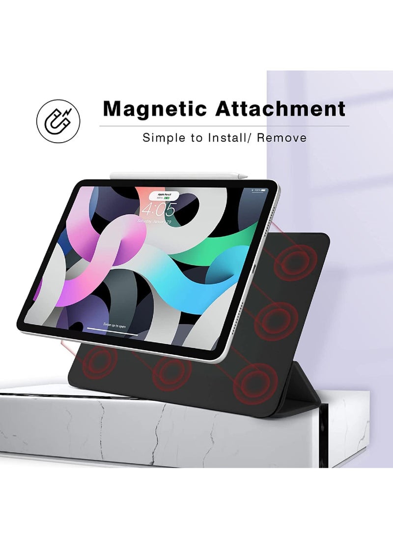 Rock Pow Magnetic Case For iPad Air 11 inch M3/M2 2025/2024 Gen iPad Air 11 Case/Case For iPad Air 5 10.9 inch 2022/Air 4 10.9 inch 2020 iPad Air 10.9 Case Slim Stand Convenient Magnetic Attachment Auto Sleep/Wake Slim Stand Cover for air 6th/air 7th 11inch 2025/2024,Air 5th/air 4th 10.9inch 2022/2020 Rebound Series  - Image 3