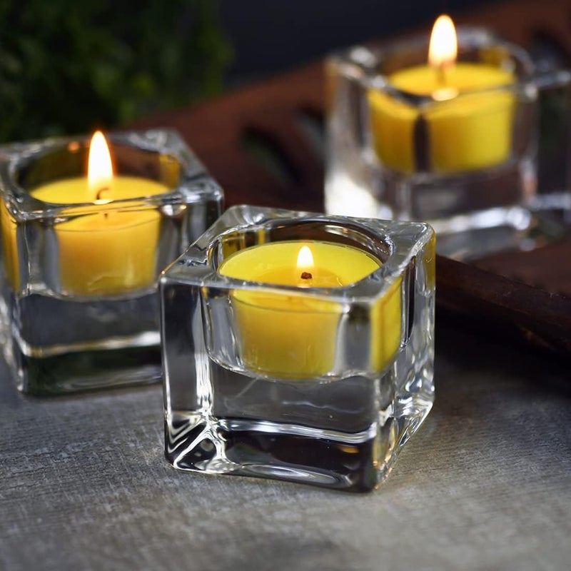 DEYBBY Natural Lemon Scented Soy Wax Tealight Candles Bulk, Aromatherapy Luxury Tea Candle Set of 24-4 Hour Burning Great Gift - Image 4