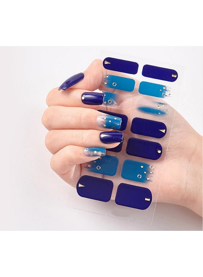 3D Nails Stickers for Women, Girls, Female & Kids Waterproof Nail Art Glittery Luxury Extension Peel Off Self-Adhesive DIY Nails Stickers 14 Tips KSD-078 - Image 1