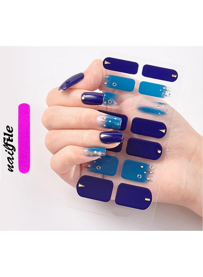 3D Nails Stickers for Women, Girls, Female & Kids Waterproof Nail Art Glittery Luxury Extension Peel Off Self-Adhesive DIY Nails Stickers 14 Tips KSD-078 - Image 2