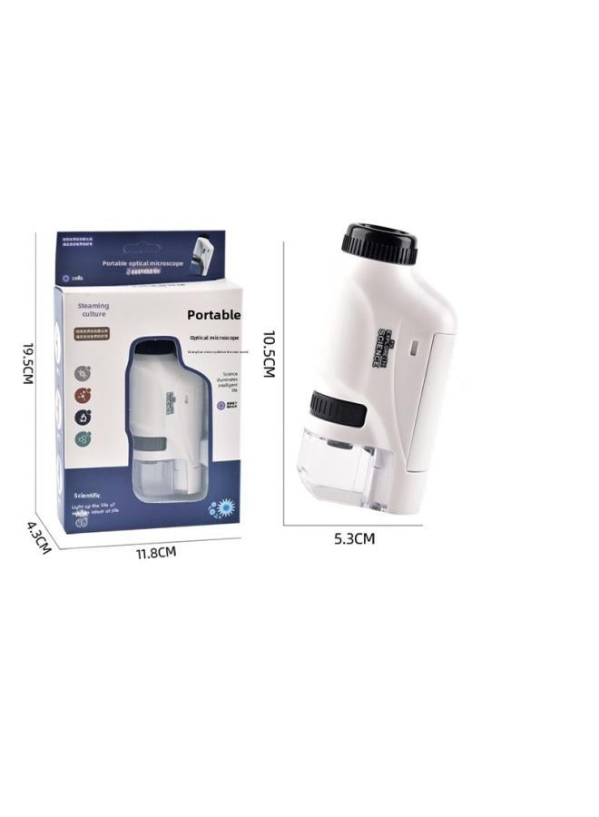 Children's Handheld Portable Microscope Optical Mini Biological Science Experiment Pupil Gift Educational Toys