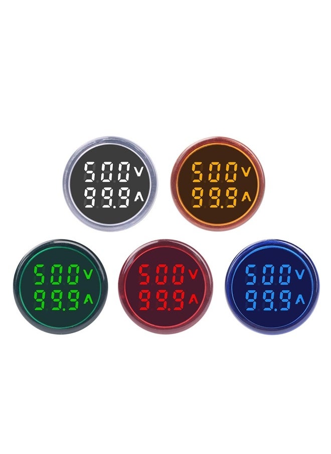 melfi Melfi Digital Dual Voltmeter Ammeter Ampere Voltage Current Meter Indicator Signal Warning Lights  - Image 2