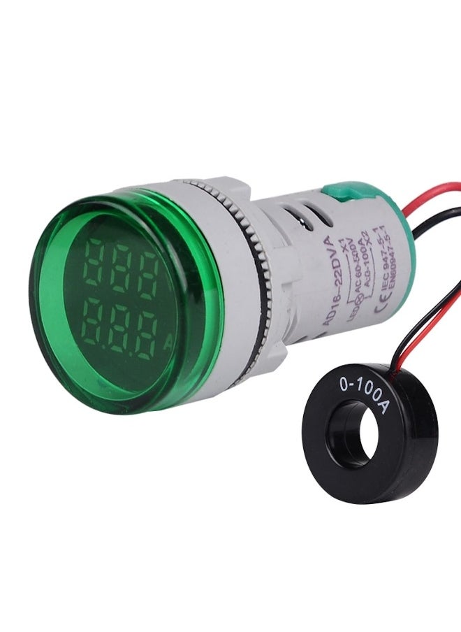 melfi Melfi Digital Dual Voltmeter Ammeter Ampere Voltage Current Meter Indicator Signal Warning Lights  - Image 1