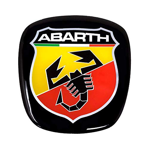 Abarth 21548 Official 3D Sticker Logo for Fiat 500 - Image 1