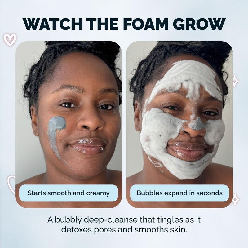 Elizabeth Mott Carbonated Bubble Detox Clay Mask â€“ Korean Skincare for Deep Pore Cleansing, Acne, Blackheads & Oil Control â€“ Charcoal Face Mask for Breakouts & Smooth Skin â€“ Cruelty-Free, 3.53 oz - Image 5