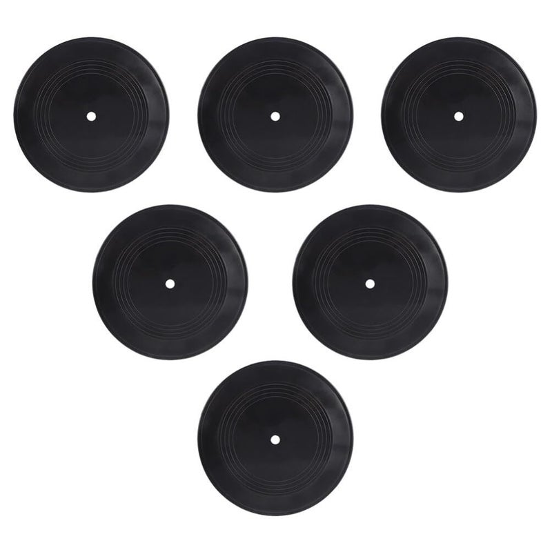 6 Pcs Decorative Vinyl Records Wall Decor Retro Music Theme Reusable Wear Resistant Material 17 80 X 17 80 X 0 20 CM - Image 2