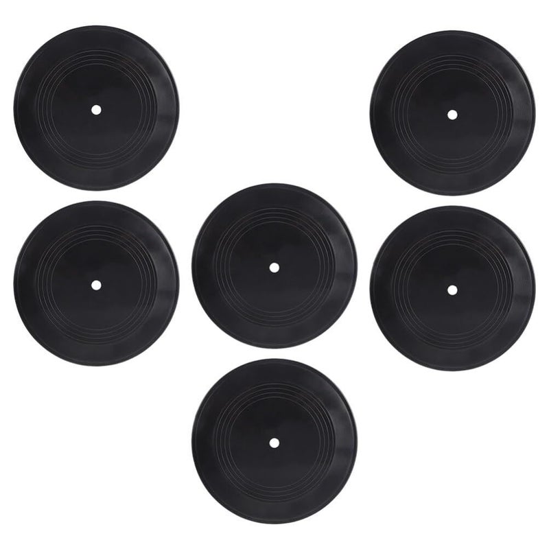 6 Pcs Decorative Vinyl Records Wall Decor Retro Music Theme Reusable Wear Resistant Material 17 80 X 17 80 X 0 20 CM - Image 3
