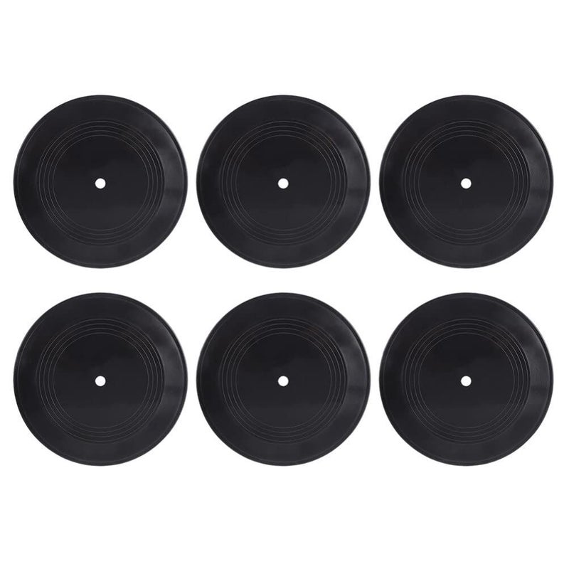 6 Pcs Decorative Vinyl Records Wall Decor Retro Music Theme Reusable Wear Resistant Material 17 80 X 17 80 X 0 20 CM - Image 4