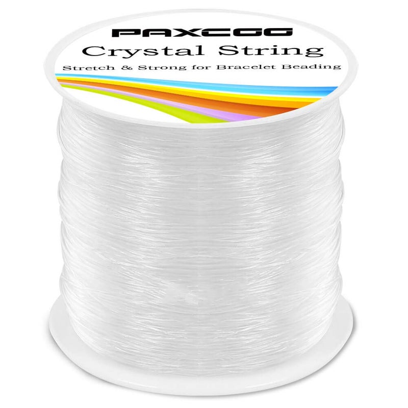 Paxcoo 0.8mm Elastic String, Stretchy Bracelet String Crystal String Bead Cord for Bracelet, Beading and Jewelry Making (120m) - Image 2