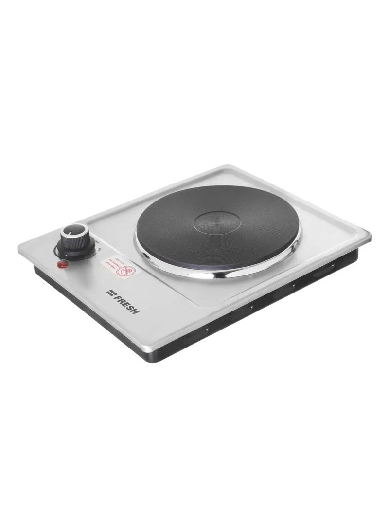 Fresh EC01-1HP Electric Hob, Single Burner, 1500 Watt - Silver - Image 1