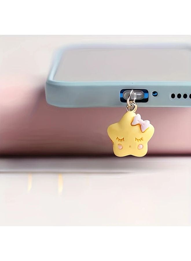 سدادة منع الغبار للهاتف من نوع C بنجمة صفراء - Image 3