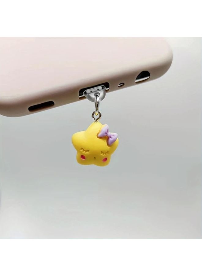 سدادة منع الغبار للهاتف من نوع C بنجمة صفراء - Image 1