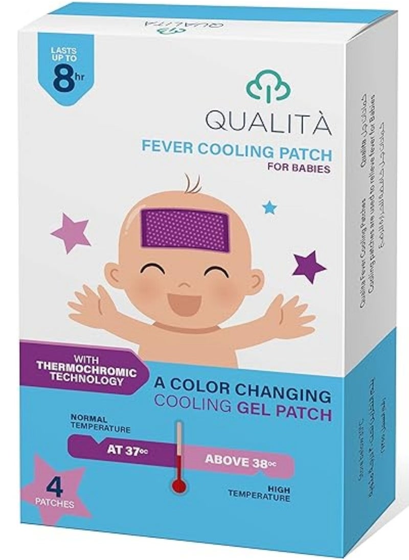 QUALITA - fever cooling patch for Babies-4 Patches - Image 1