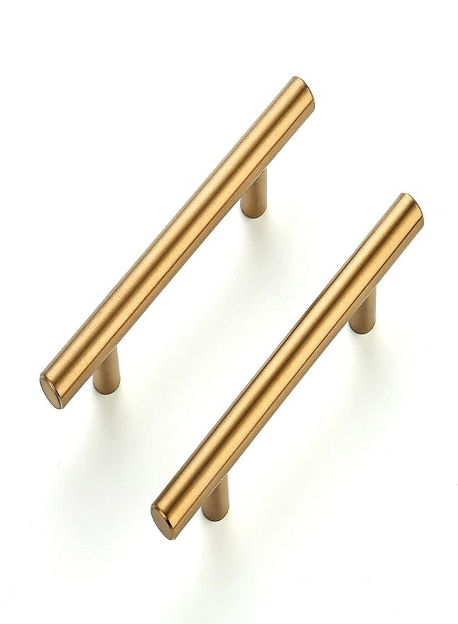 Ravinte 1 Pack 5 Inch Cabinet Pulls Brushed Brass Stainless Steel Kitchen Drawer Pulls Cabinet Handles 5”Length, 3” Hole Center - Image 1