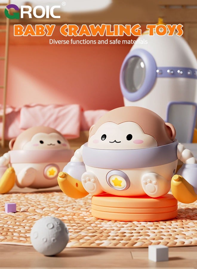 جرويك ألعاب زحف الأطفال، لعبة وقت البطن للأطفال من عمر 0 ​​إلى 36 شهرًا، ألعاب قرد زحف، لعبة وقت البطن، لعبة مشي راقصة تفاعلية مع ضوء وموسيقى، ألعاب زحف للأطفال الصغار - Image 2