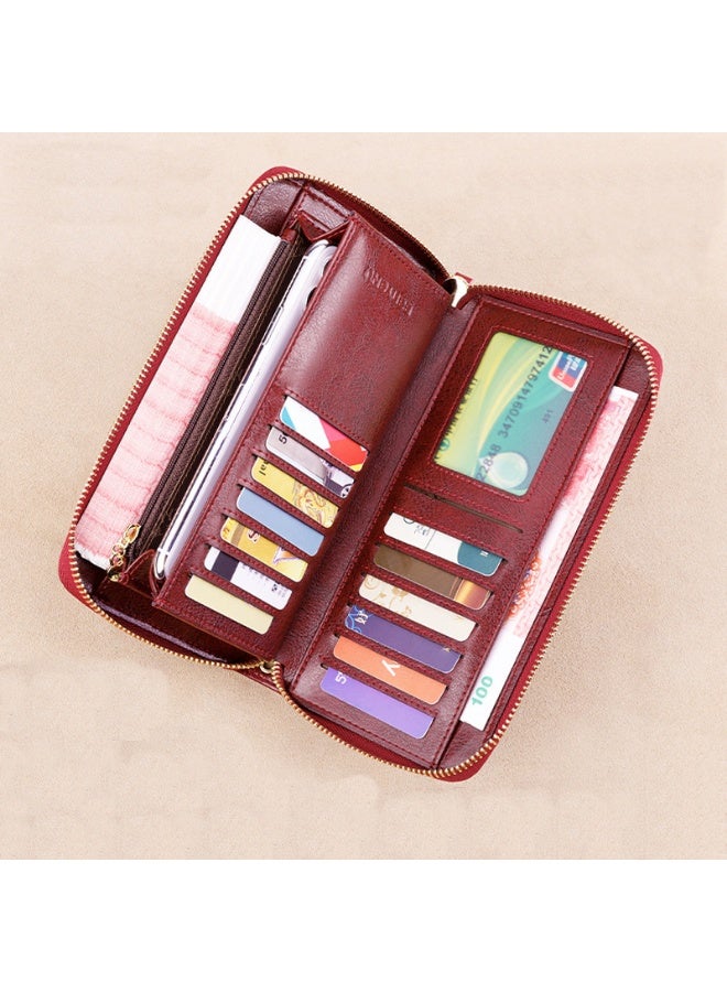 بانيانو BANYANU محفظة النساء طويلة الأسلوب 2025 الجلد الجديد كبيرة السعة حقيبة اليد النساء المال كليب - Image 5