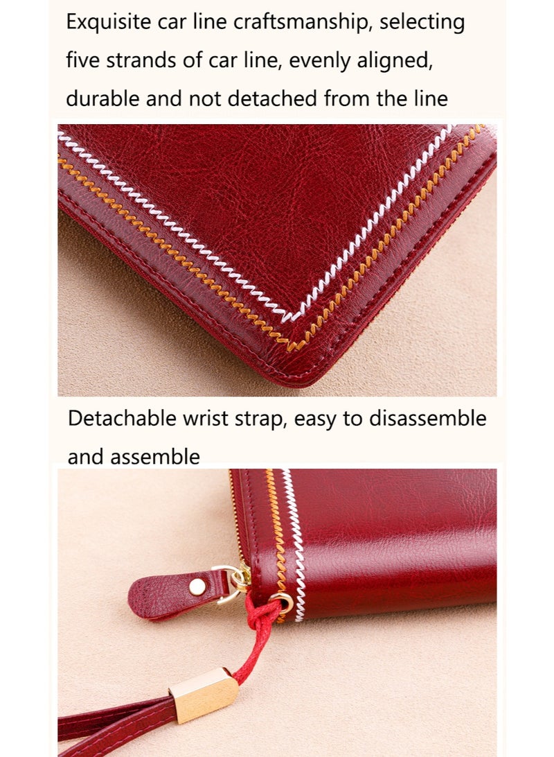 بانيانو BANYANU محفظة النساء طويلة الأسلوب 2025 الجلد الجديد كبيرة السعة حقيبة اليد النساء المال كليب - Image 2