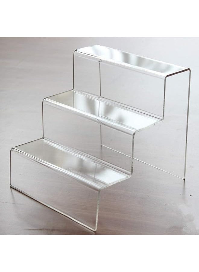 BPA Acrylic Riser Display Shelf 3 Layer Clear Stand For Amiibo Funko Pop Figures Cabinet Countertop Cake Cupcakes Organizer Holder 30Cm  - Image 5