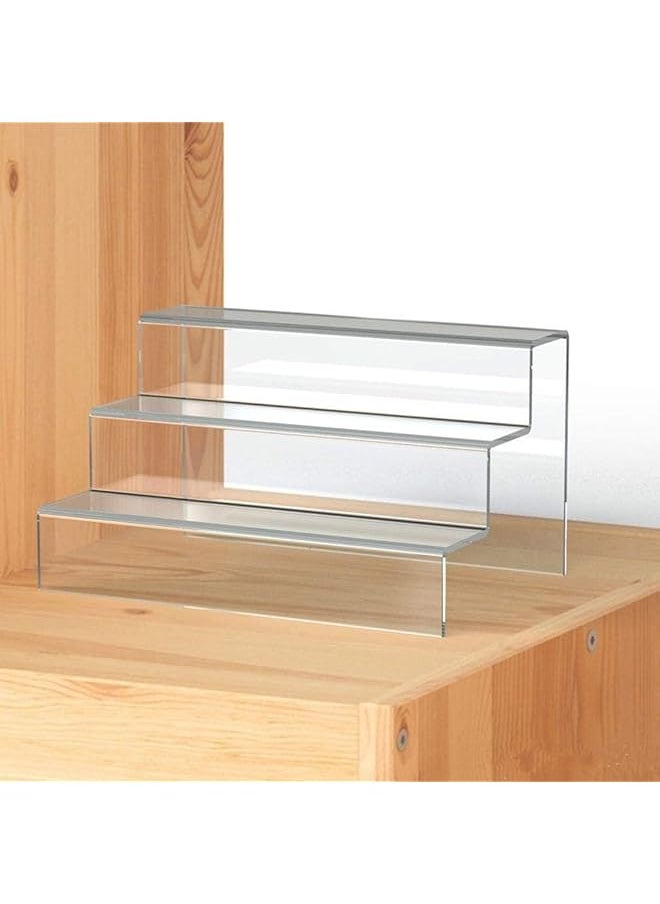 BPA Acrylic Riser Display Shelf 3 Layer Clear Stand For Amiibo Funko Pop Figures Cabinet Countertop Cake Cupcakes Organizer Holder 30Cm  - Image 3