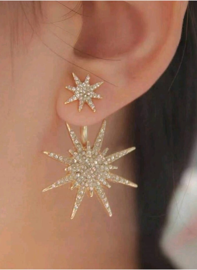 Shein - 1 piece Women's Snowflake Earrings SHEIN - Image 1