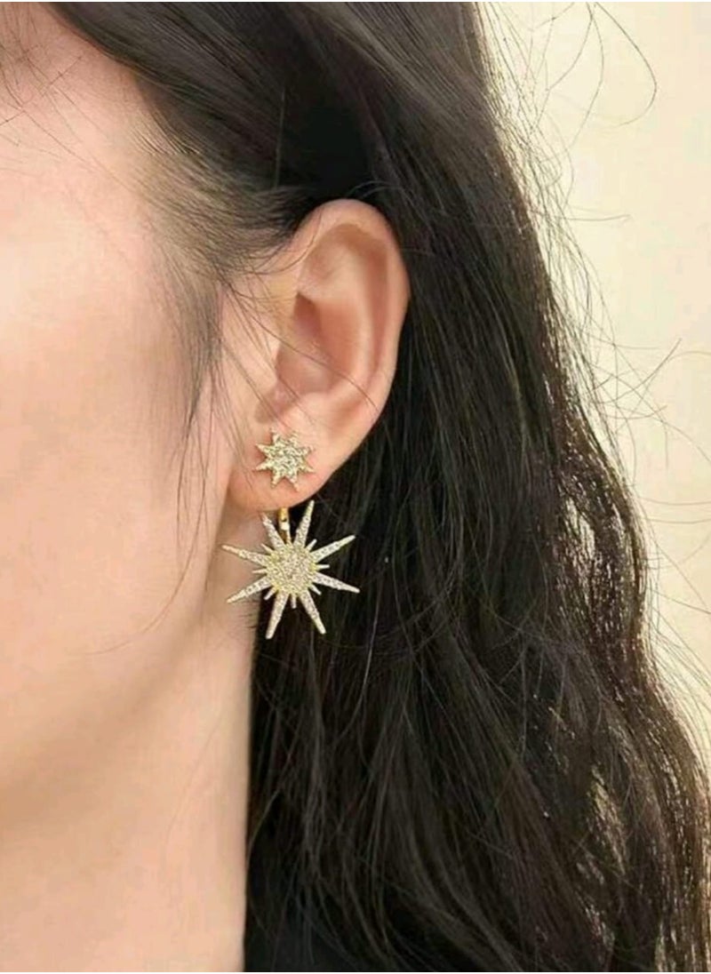 Shein - 1 piece Women's Snowflake Earrings SHEIN - Image 1